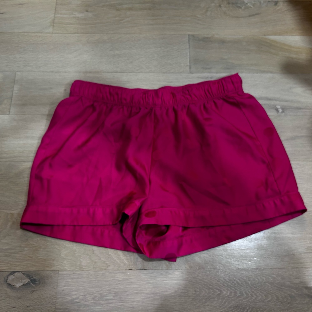 Ann Taylor Women's Silky Pink Sleep Shorts - S